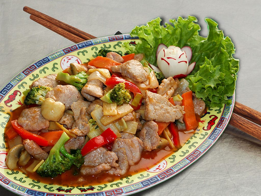 Schweinefleisch in Süß-Sauer-Sauce
